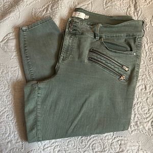 Well Loved Olive Green Torrid Skinny Jeans 24R